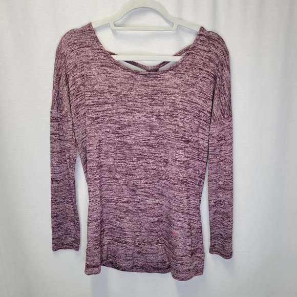 Athleta Tops - Athleta Women's Small Shirt Top Purple Open Back Long Sleeve